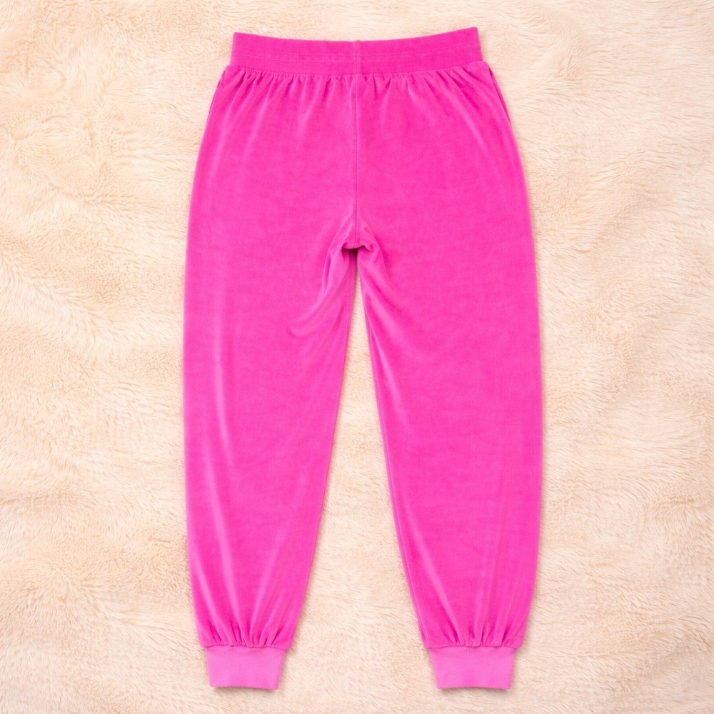 Victoria's Secret Velour Jogger Sweatpant Hot Pink Women S Y2K Barbiecore Lounge - Picture 3 of 6